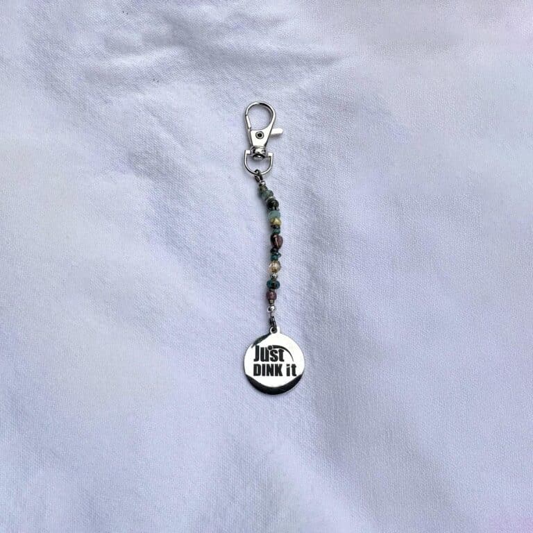 North Idaho style handmade pickleball charm bling jewelry Priest River Sandpoint