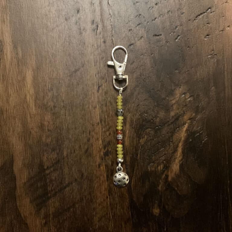 North Idaho style handmade pickleball charm bling jewelry Priest River Sandpoint