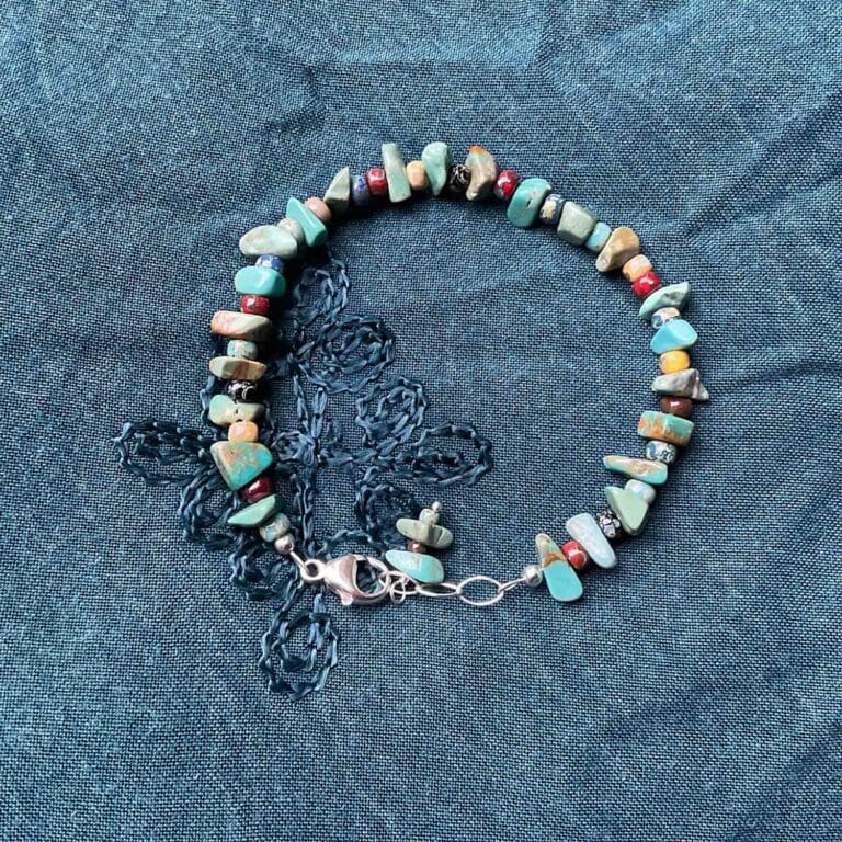 North Idaho style handmade Picasso Czech bead bracelet jewelry Priest River Sandpoint