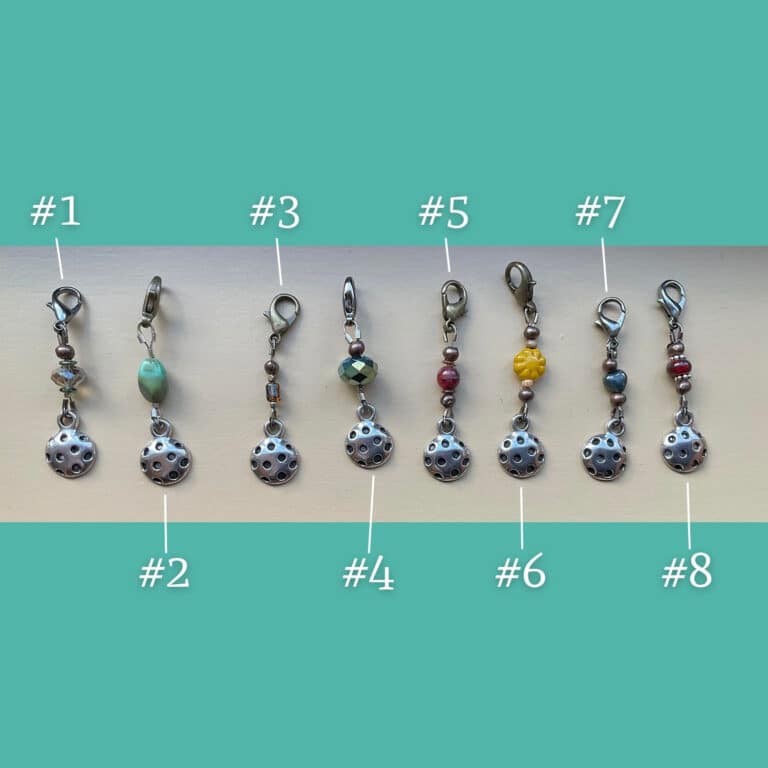 North Idaho style handmade pickleball charm bling jewelry Priest River Sandpoint