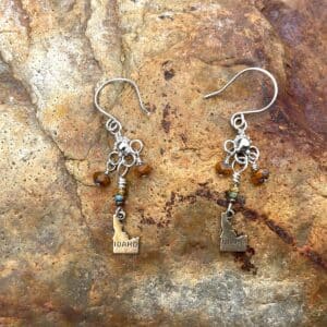 Silver Chandelier with Idaho Earrings