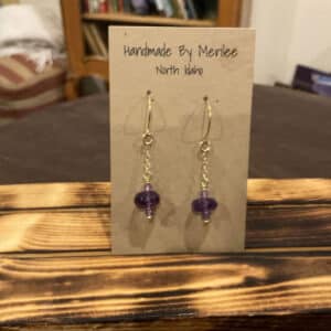 Picasso Amethyst Dangly Earrings