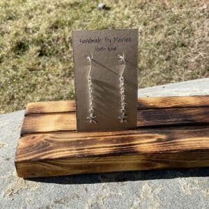 Sterling Artisan Silver Star Drop Earrings