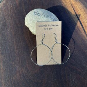 Large Sterling Hoops