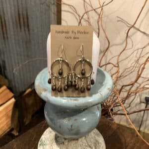 Bronze Teardrop Chandelier Earrings