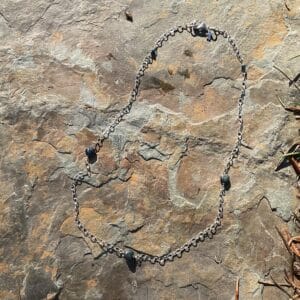 Levi Blue Hearts Choker