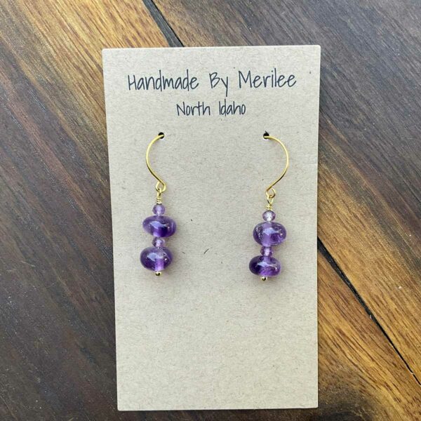 Picasso Amethyst Earrings