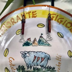 Whimsical Hearts on Leather Earrings