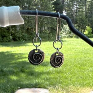 Sterling Artisan Eternity Earrings