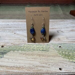Lapis & Triple Dangle Earrings