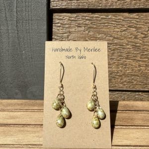 Taupe/Sage Clusters on Gold Earrings (Copy)