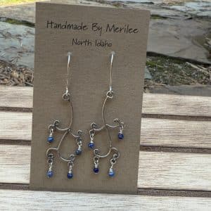 Dancing Lapis Dangles