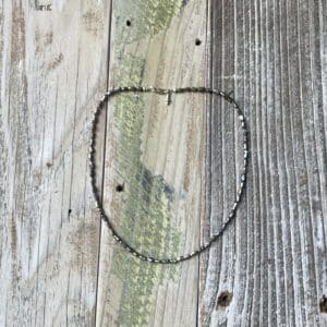 Gray Rice Pearl Necklace