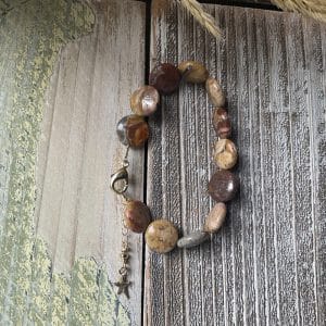 Shiny Picasso Rich Browns and Gold Bracelet